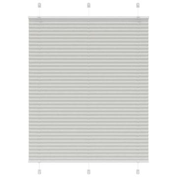 Vidaxl Plisirana zavjesa svijetlosiva 110x100 cm širina tkanine 109,4 cm
