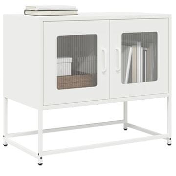 Vidaxl TV stalak bijeli 68x39x60,5 cm hladno valjani čelik