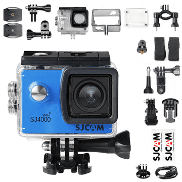 SJCAM SJ4000 WiFi sportska kamera plava 4k/30FPS 1080p