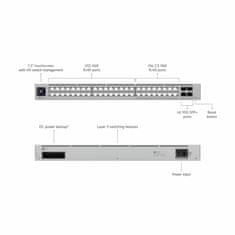 Ubiquiti mrežni prekidač switch 48-portni 16x 2.5G 32x 1G 4xSFP+ upravljani USW-PRO-MAX-48