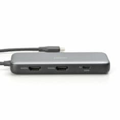 Digitus priključna stanica USB 3.2 TipC 8u1 4K siva DA-70915