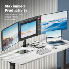 Digitus USB 3.2 Type-C 11u1 4K priključna stanica crna DA-70917