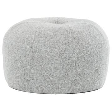 Autronic Tabure Stool, gray Bouclé fabric. (AK-307 GRAY2)