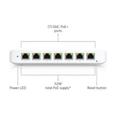 Ubiquiti 1G preklopnik s 8 portova PoE++ 60W Unifi USW-ULTRA-60W