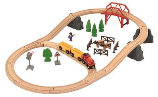 Brio 33909 Ruralni pejzaž set vlakića