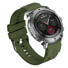 Garett Atom, pametni sat srebrni čelik (AMOLED, Bluetooth pozivi, 100+ sportskih načina)