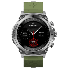 Garett Atom, pametni sat srebrni čelik (AMOLED, Bluetooth pozivi, 100+ sportskih načina)