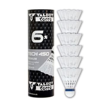 Talbot Torro Lopte za badminton Tech 450 Medium 6 kom - bijele