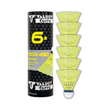 Talbot Torro Tech 450 srednje badmintonske loptice, 6 kom - žute