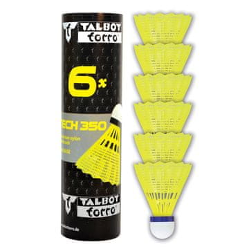 Talbot Torro Lopte za badminton Tech 350 Medium 6 kom - žute