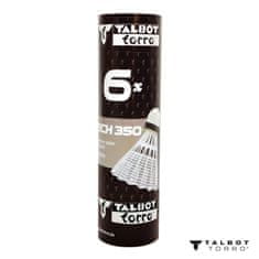 Talbot Torro Lopte za badminton Tech 350 Medium 6 kom - bijele