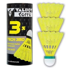 Talbot Torro Lopte za badminton Tech 350 Slow 3 kom - žute
