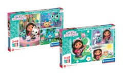 Clementoni Gabby's dollhouse - slagalica puzzle 3 x 48 komada