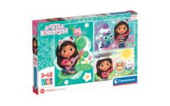Clementoni Gabby's dollhouse - slagalica puzzle 3 x 48 komada