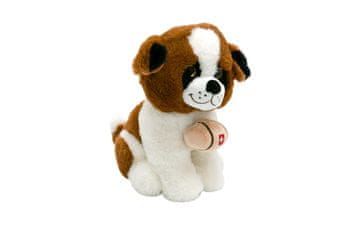 Unikatoy Plush sjedeći psić Bernardinac, 25 cm