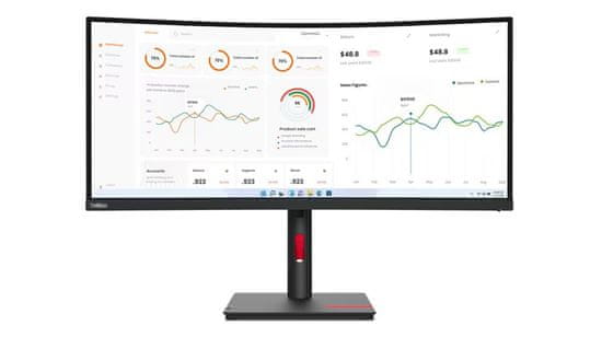 Lenovo Monitor ThinkVision T34w-30, WQHD, VA (63D4GAT1EU)