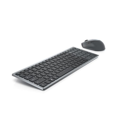 DELL | Tipkovnica i miš | KM7120W | Set tipkovnice i miša | Bežični | Baterije uključene | SAD | Bluetooth | Titan siva | Numerička tipkovnica | Bežična veza