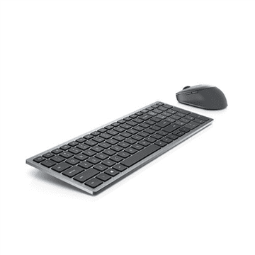 DELL | Tipkovnica i miš | KM7120W | Set tipkovnice i miša | Bežični | Baterije uključene | SAD | Bluetooth | Titan siva | Numerička tipkovnica | Bežična veza