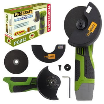 Procraft Bežična mini kutna brusilica PGA12 1B