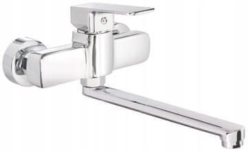 Deante MARO zidna okretna slavina za kuhinjski sudoper 28,8 cm mesing krom