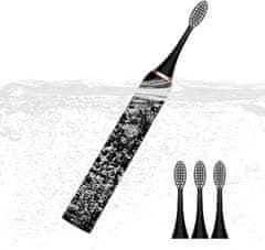 Bodybite Sonična električna četkica za zube s 42.000 poteza u minuti, IPX7 vodootporna | BELISMILE, crna