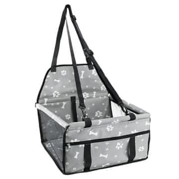 LIVEFY Paws transportna torba za pse 42x39cm, siva