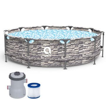 avenli Frame Plus sivi bazen 305x76cm