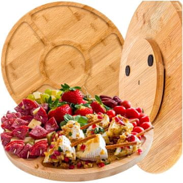 Ruhhy Rotirajuća daska za rezanje od bambusa 33 cm