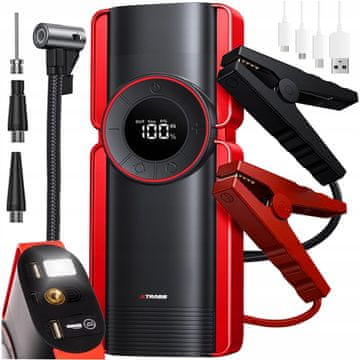 Malatec 6u1 LED 12V pojačivač 800A Jump Starter USB punjač 10000 mAh