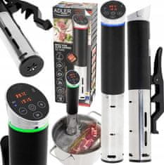Adler 1000 W sous vide štapni štednjak za sporo kuhanje s cirkulacijskom pumpom LCD