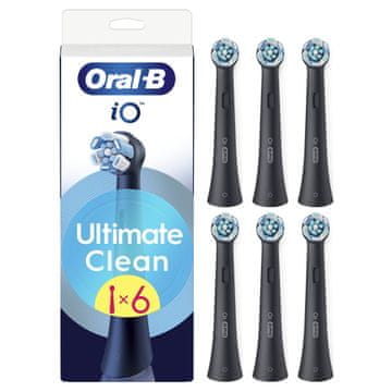 Oral-B zamjenske glave četkice iO Ultimate Clean Black, zamjenske glave, 6