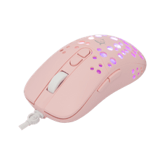 White Shark MIŠ GM-9004 TRISTAN-2 Ružičasti RGB / 12.800 dpi