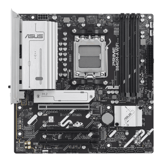 ASUS Matična ploča Prime B840M-A, WIFI, AM5, mATX, 4xDDR5, 3xM.2, 4xSATA, 2.5Gb LAN (90MB1J20-M0EAY0)