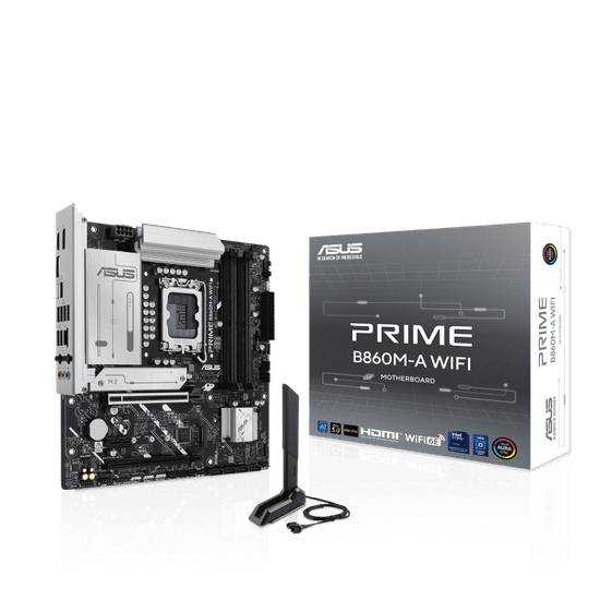ASUS Matična ploča Prime B860M-A, WIFI, LGA1851, mATX, Intel B860, 4xDDR5, 2xM.2 (90MB1JY0-M0EAY0)