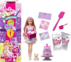 Mattel Barbie Party Unboxed lutka, plava