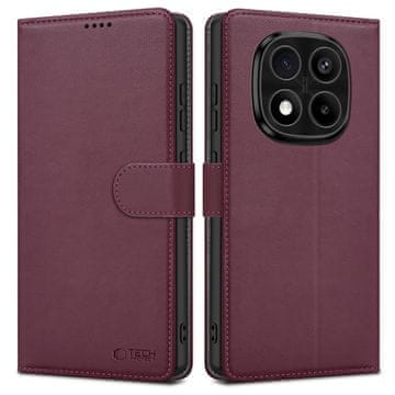 Tech-protect Wallet preklopna maska za Xiaomi Redmi Note 14 Pro 5G / Pro Plus 5G / Poco X7 5G, bordo