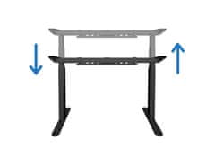 UVI Desk električno podesivi stol - prirodni hrast 139 cm x 68 cm