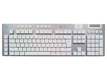 Logitech G915 X LightSpeed tipkovnica, GL Tactile, bežična, CRO, bijela (920-012690)