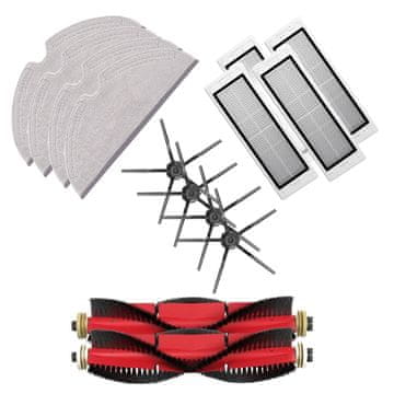 Prime Ultra-pack s krpama i crnim bočnim četkama za Roborock S5, S6, E5, S50, S55