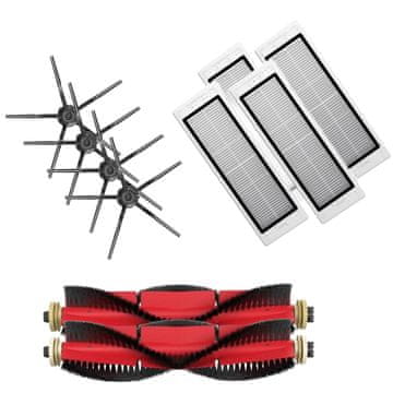 Prime Ultra-pack s crnim bočnim četkama za Roborock S5, S6, E5, S50, S55
