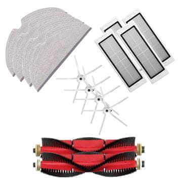 Prime Ultra-pack s krpama i bijelim bočnim četkama za Roborock S5, S6, E5, S50, S55