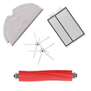 Prime Mega-pack s krpama i bijelim bočnim četkicama za Roborock Q5, Q5 Max, Q7, Q7 Max