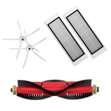 Prime Mega-paket s bijelim bočnim četkama za Roborock S5, S6, E5, S50, S55