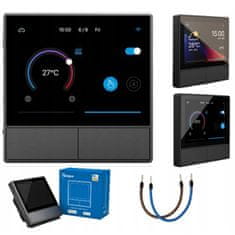 Sonoff Zidni WiFi prekidač i termostat LCD dodirni crni eWeLink Alexa Google Assistant