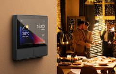 Sonoff Zidni WiFi prekidač i termostat LCD dodirni crni eWeLink Alexa Google Assistant