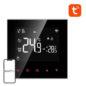 Avatto Smart LCD WiFi termostat za električno grijanje 16A TUYA Black Alexa Google Assistant