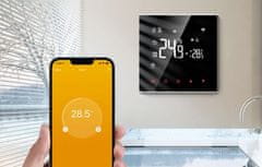 Avatto Smart LCD WiFi termostat za električno grijanje 16a tuya crni alexa google pomoćnik
