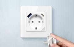 Avatto Smart Wifi Wall Outlet 16a 2xusb Tuya White Alexa Google Assistant