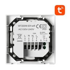 Avatto Smart LCD WiFi termostat za električno grijanje 16a tuya bijela Alexa Google Assistant