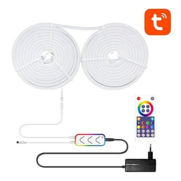 Avatto Smart WiFi RGBIC LED svjetlosna traka u mat cijevi 5m IP68 Tuya Alexa Google asistent